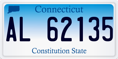 CT license plate AL62135