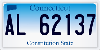 CT license plate AL62137