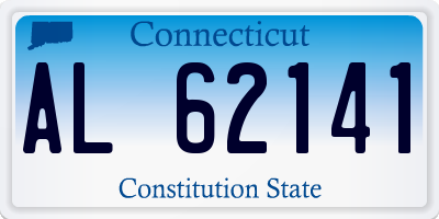 CT license plate AL62141