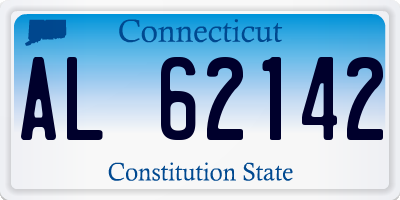 CT license plate AL62142