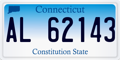 CT license plate AL62143