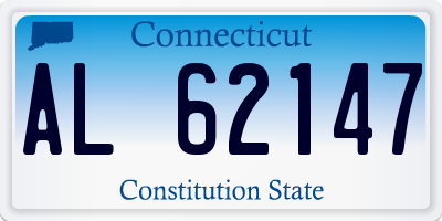 CT license plate AL62147