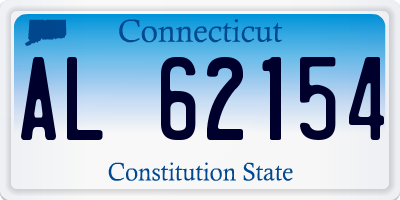 CT license plate AL62154