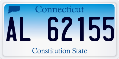 CT license plate AL62155