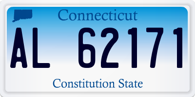 CT license plate AL62171