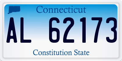CT license plate AL62173