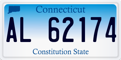 CT license plate AL62174