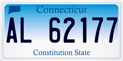 CT license plate AL62177