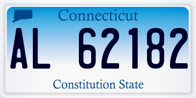 CT license plate AL62182