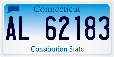 CT license plate AL62183
