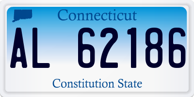CT license plate AL62186