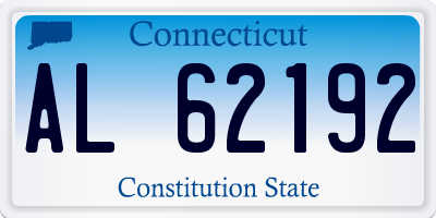 CT license plate AL62192