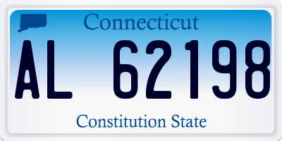 CT license plate AL62198
