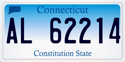 CT license plate AL62214