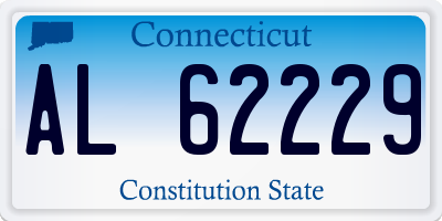 CT license plate AL62229