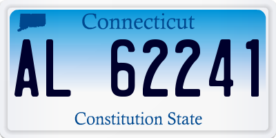 CT license plate AL62241