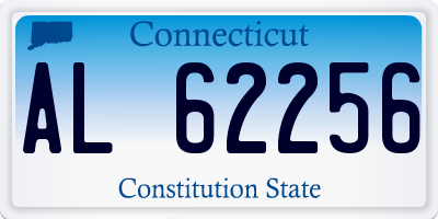CT license plate AL62256