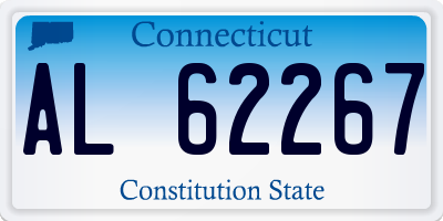 CT license plate AL62267