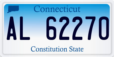 CT license plate AL62270