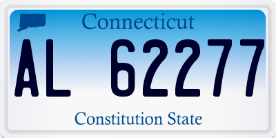 CT license plate AL62277