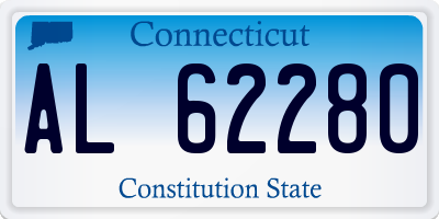 CT license plate AL62280