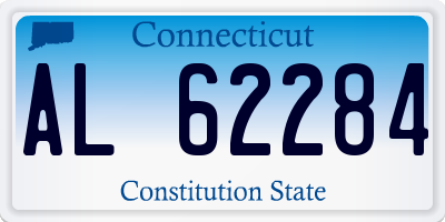 CT license plate AL62284
