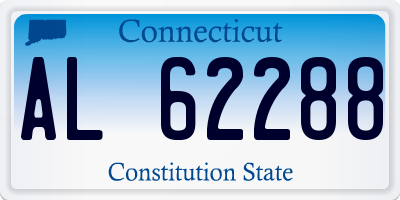 CT license plate AL62288