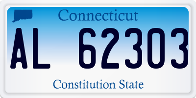 CT license plate AL62303