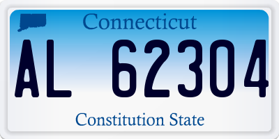 CT license plate AL62304