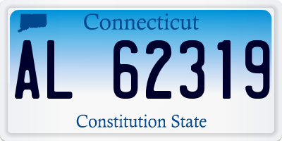 CT license plate AL62319