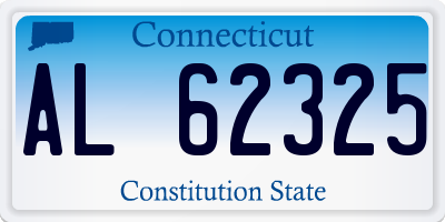 CT license plate AL62325