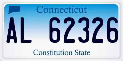 CT license plate AL62326