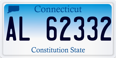 CT license plate AL62332