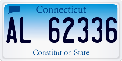 CT license plate AL62336