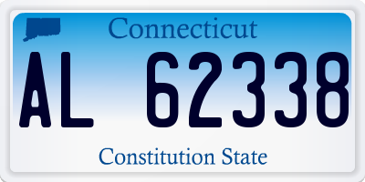 CT license plate AL62338