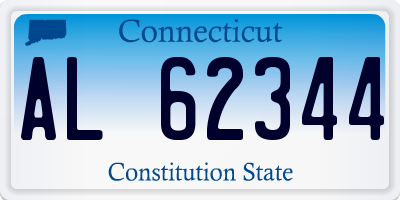 CT license plate AL62344