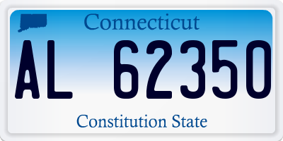 CT license plate AL62350