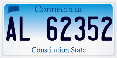 CT license plate AL62352
