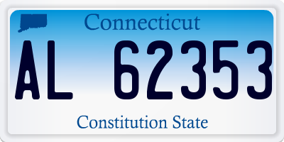 CT license plate AL62353