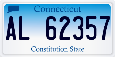 CT license plate AL62357