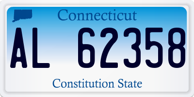 CT license plate AL62358