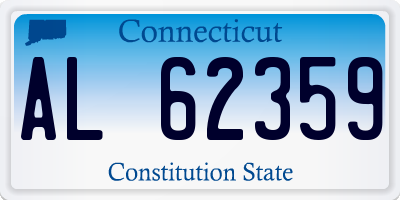 CT license plate AL62359