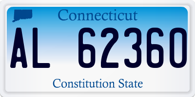 CT license plate AL62360
