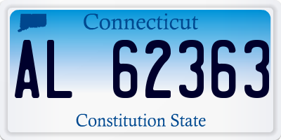 CT license plate AL62363