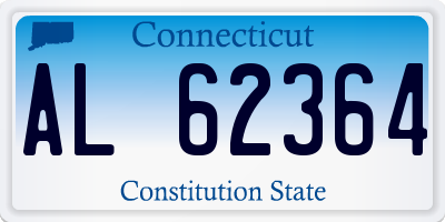 CT license plate AL62364