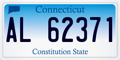 CT license plate AL62371
