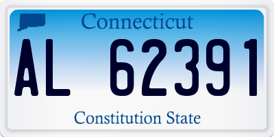 CT license plate AL62391