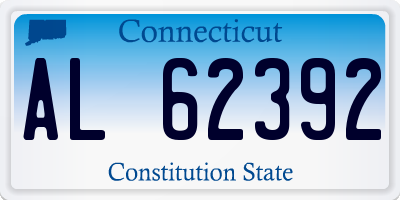 CT license plate AL62392
