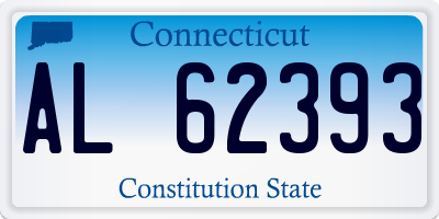 CT license plate AL62393