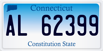CT license plate AL62399